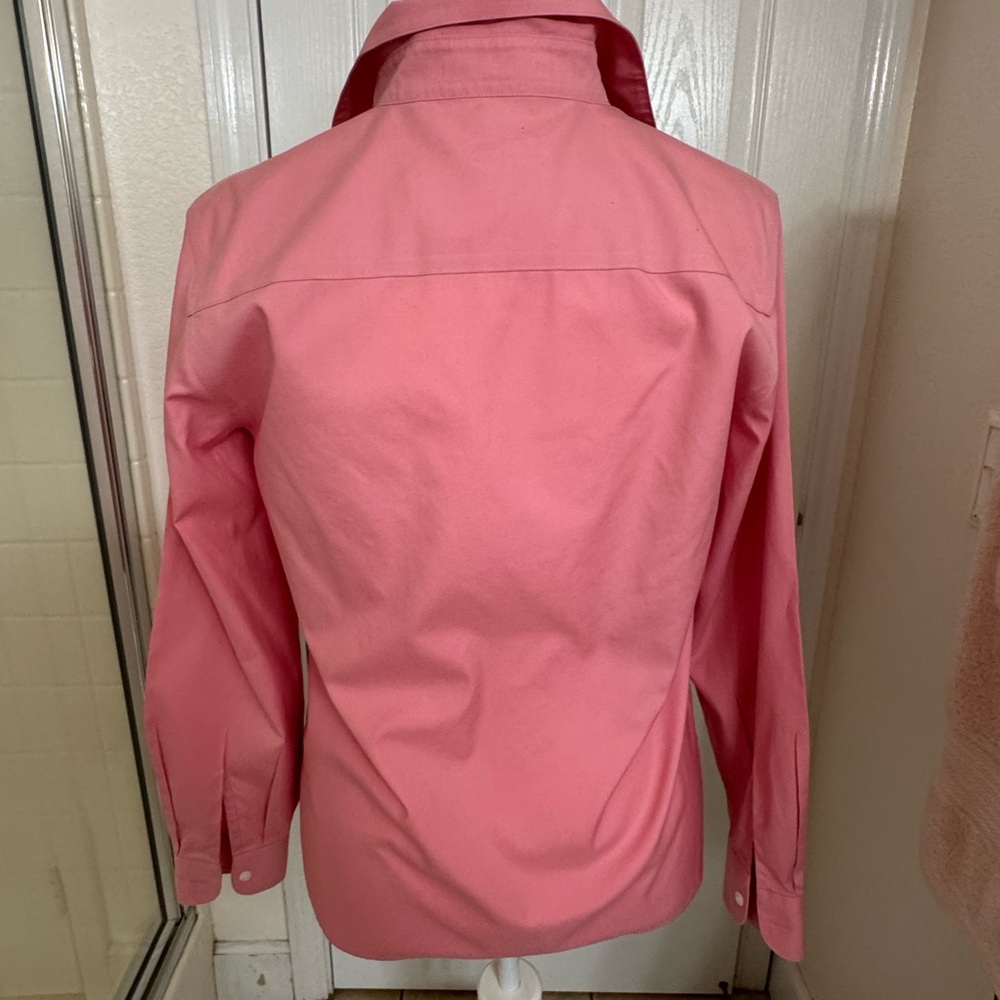 Foxcroft Women's Pink Button-Down Shirt - Picture 3 of 5